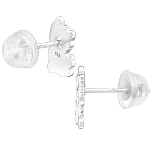 Kutya gyerek prémium stift fülbevaló 925 ezüst