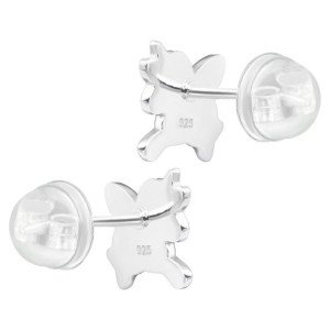 Színes egyszarvú gyerek prémium stift fülbevaló 925 ezüst