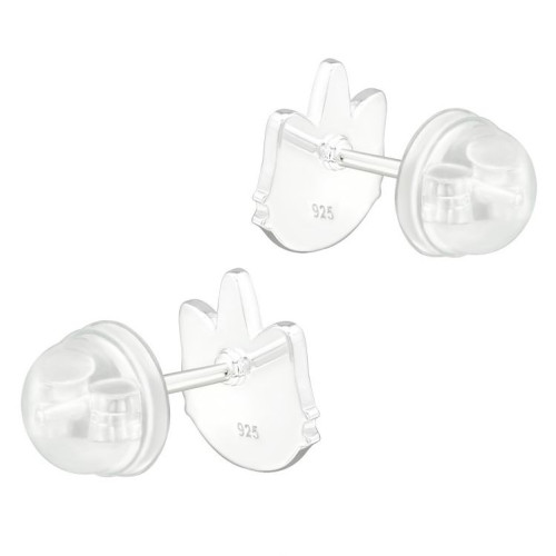 Unikornis Cica gyerek prémium stift fülbevaló 925 ezüst