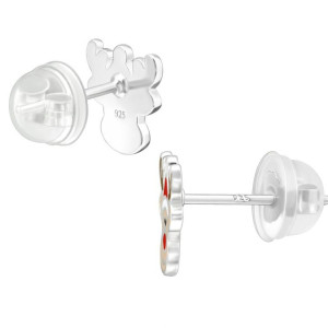 Rénszarvas gyerek prémium ezüst stift fülbevaló