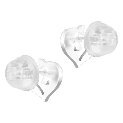 Színes Unikornis gyerek prémium stift fülbevaló 925 ezüst