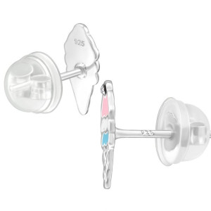 Fagylalt gyerek prémium stift fülbevaló 925 ezüst