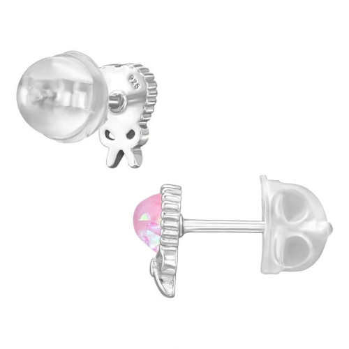 Masnis Szív gyerek prémium stift fülbevaló 925 ezüst