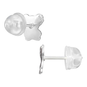 Koala prémium gyerek ezüst stift fülbevaló