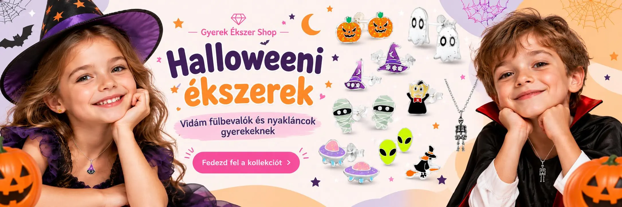 Őszi ezüst gyerek ékszerek – sün, mókus, róka, bagoly, gomba és alma 925 ezüst fülbevalók és nyakláncok