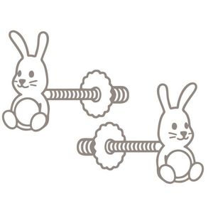 Ezüst Gyerek Csavaros Fülbevaló